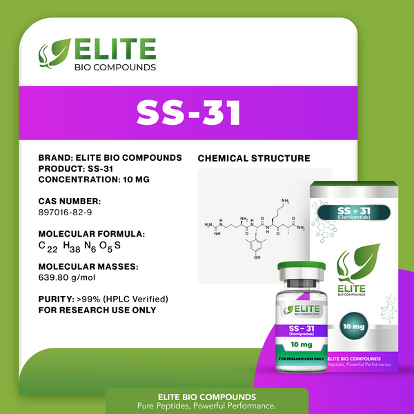SS-31 (10 mg) | Mitochondrial & Cellular Energy Support | COA Verified