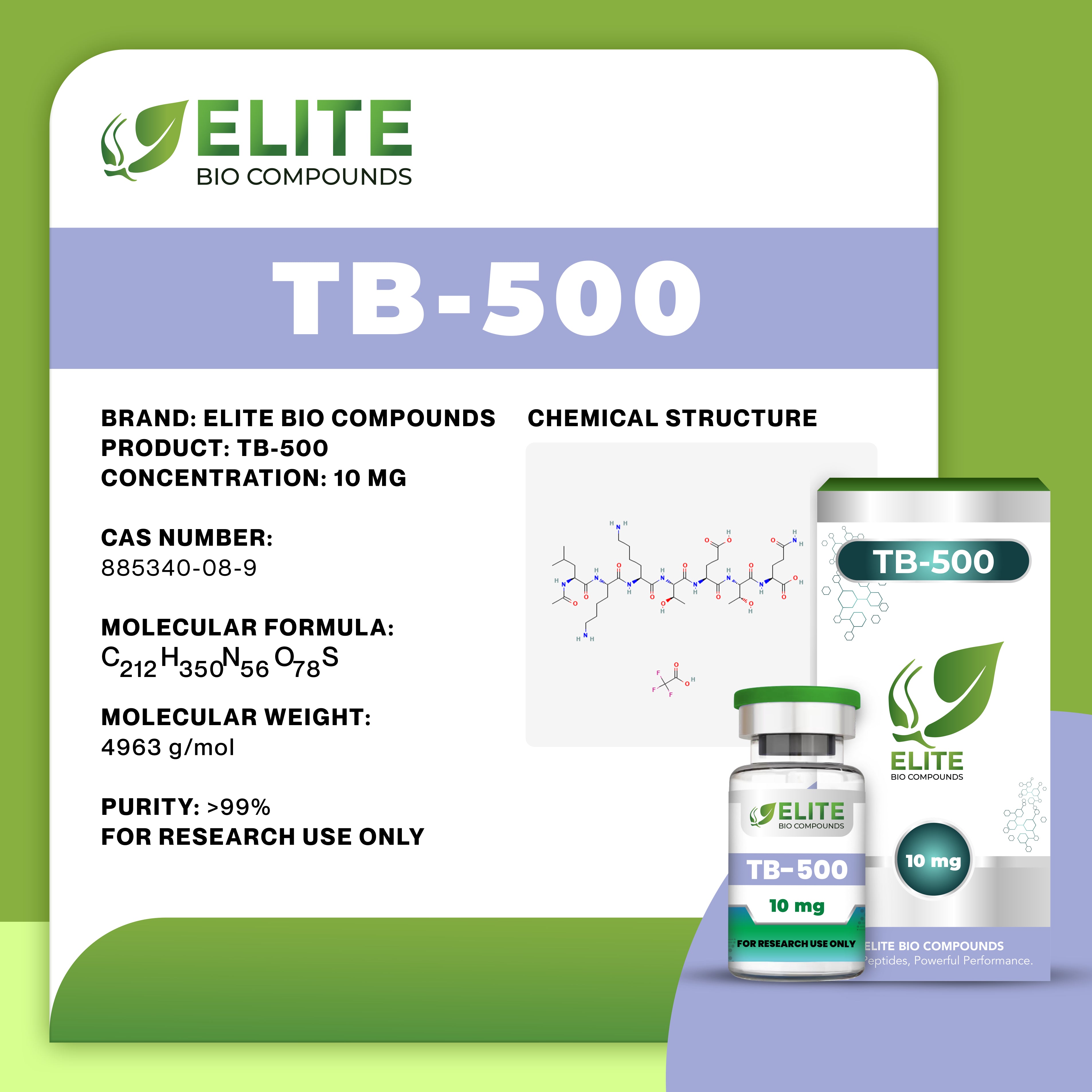 TB-500 (10 mg) | Healing, Recovery & Performance Support| COA Verified