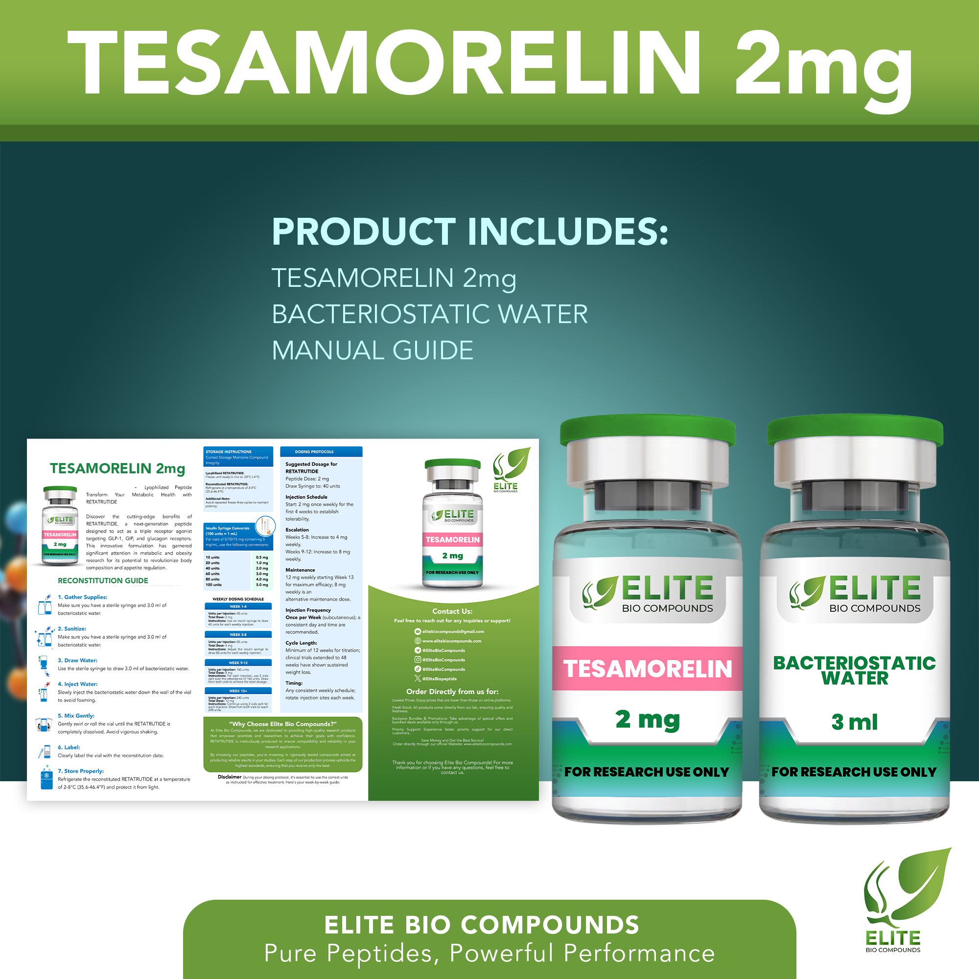 Tesamorelin 2mg – Lean Muscle Development, Wellness & Metabolic Support | COA Verified