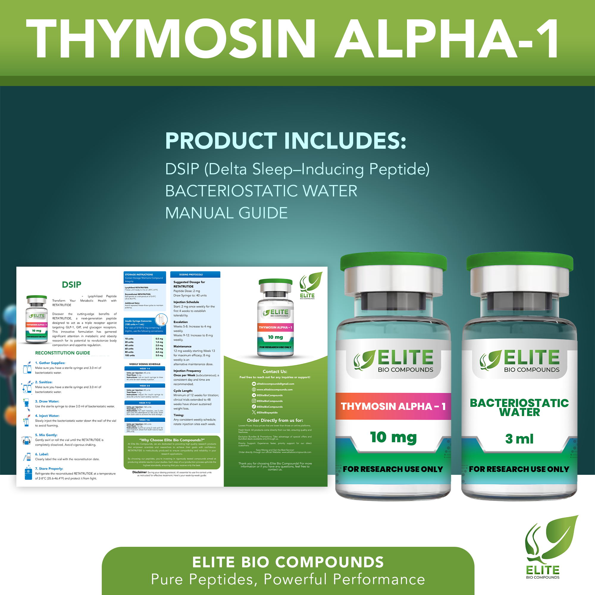 Thymosin Alpha-1 (10 mg) | Advanced Peptide for Immune & Cellular Health | COA Verified