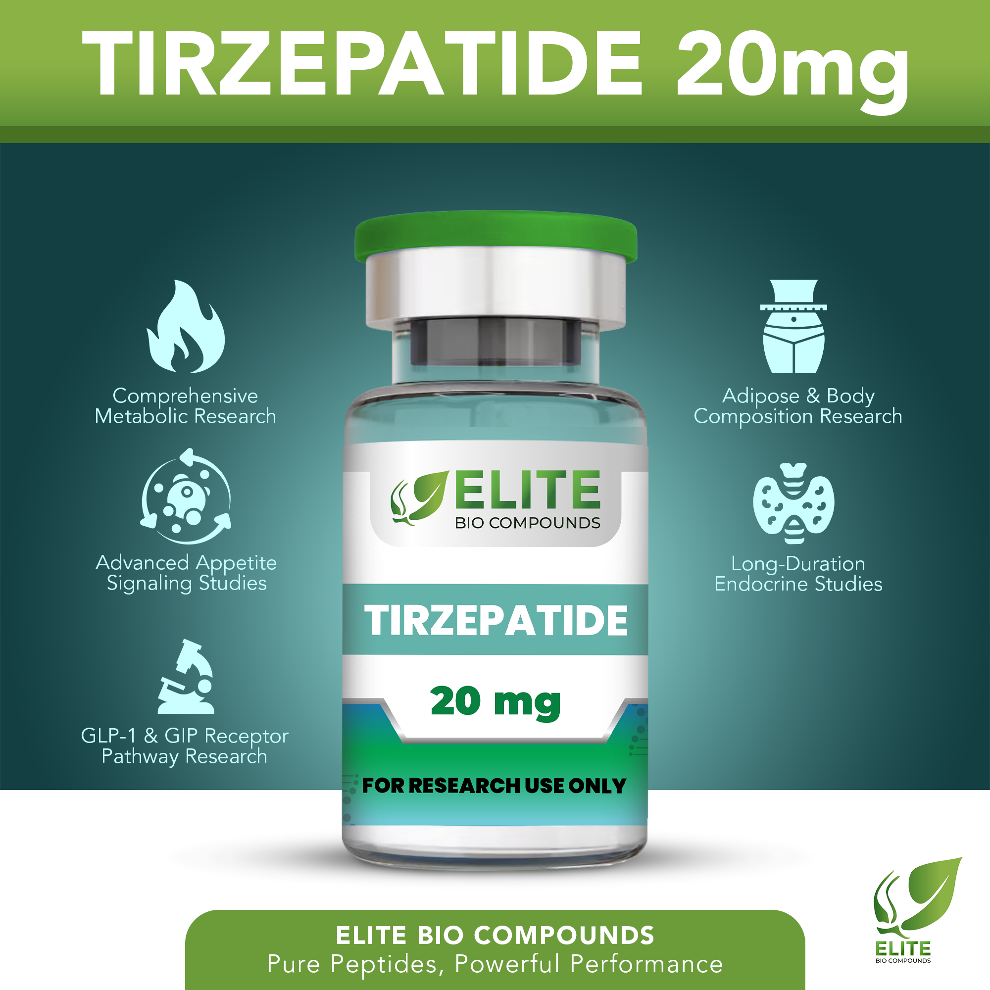 Tirzepatide 20mg – Supports Wellness, Balance & Active Lifestyle | COA Verified