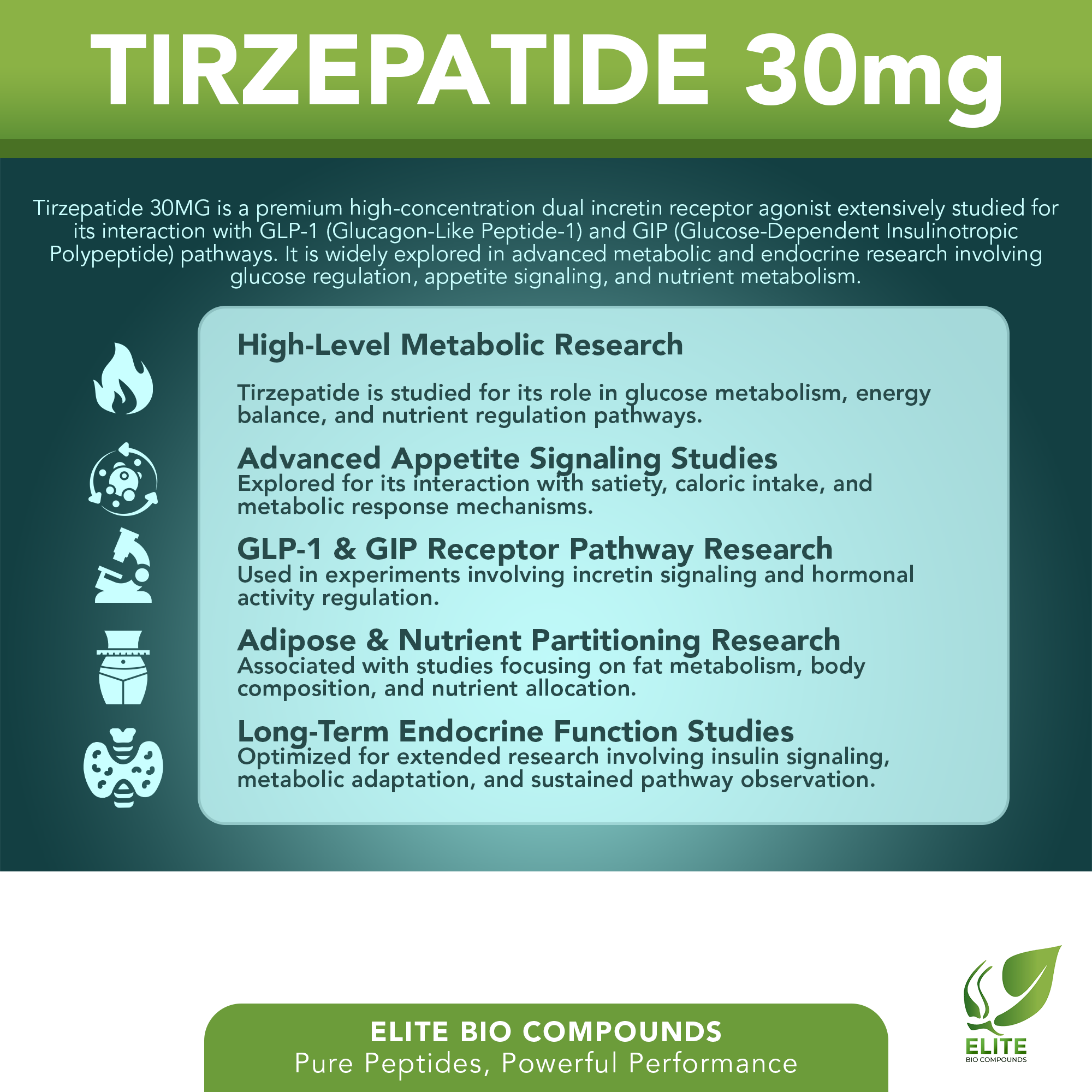 Tirzepatide 30mg – Advanced Weight Management & Lifestyle Support | COA Verified