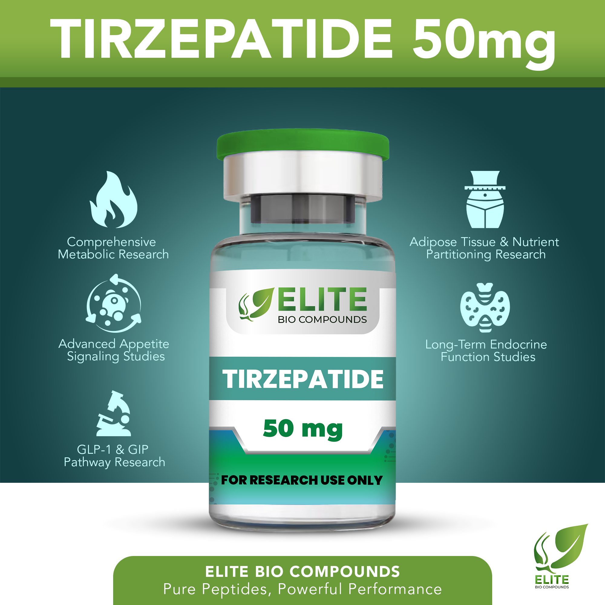 Tirzepatide 50mg – Advanced Wellness Optimization Formula | COA Verified