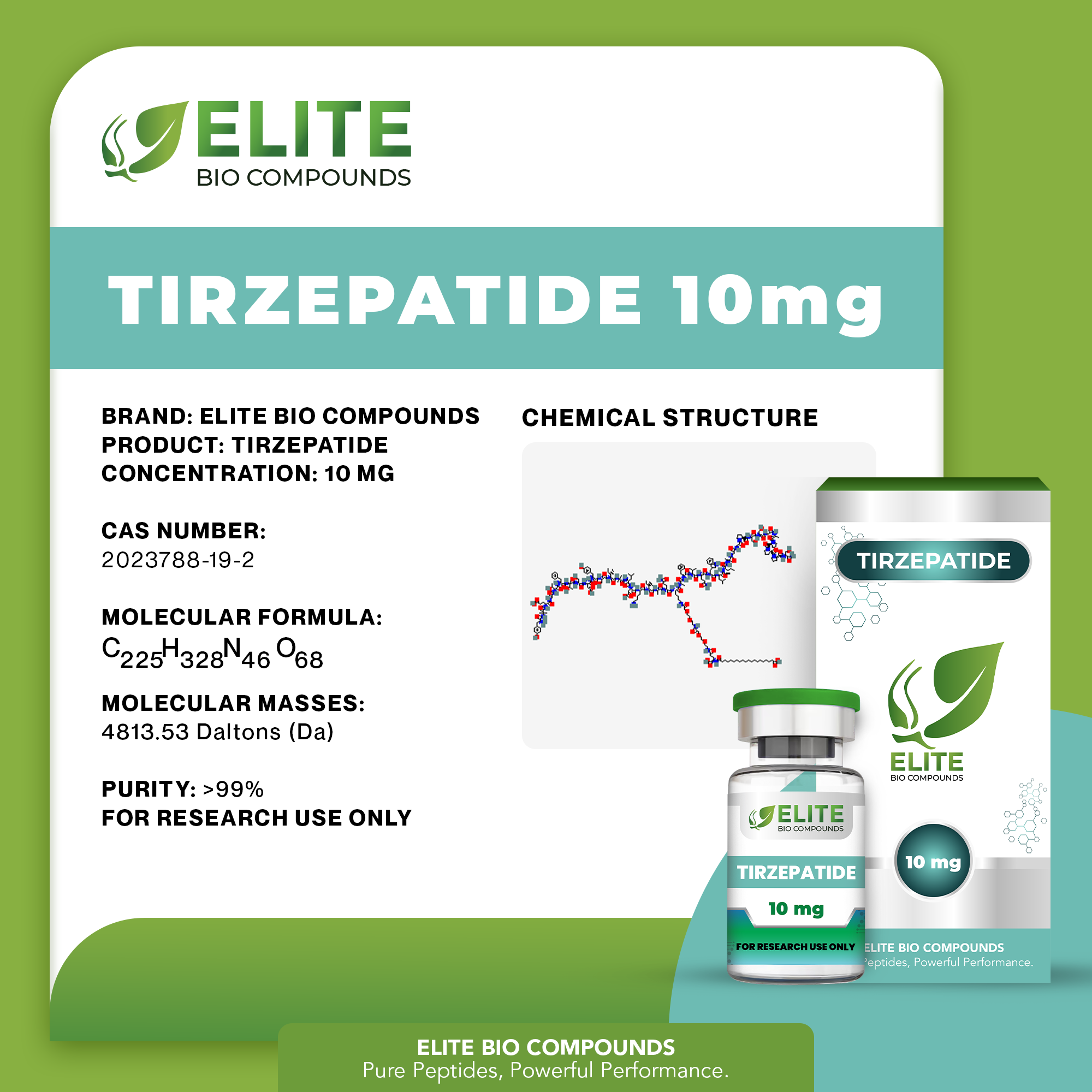 Tirzepatide 10mg – Advanced Metabolism & Wellness Support | COA Verified
