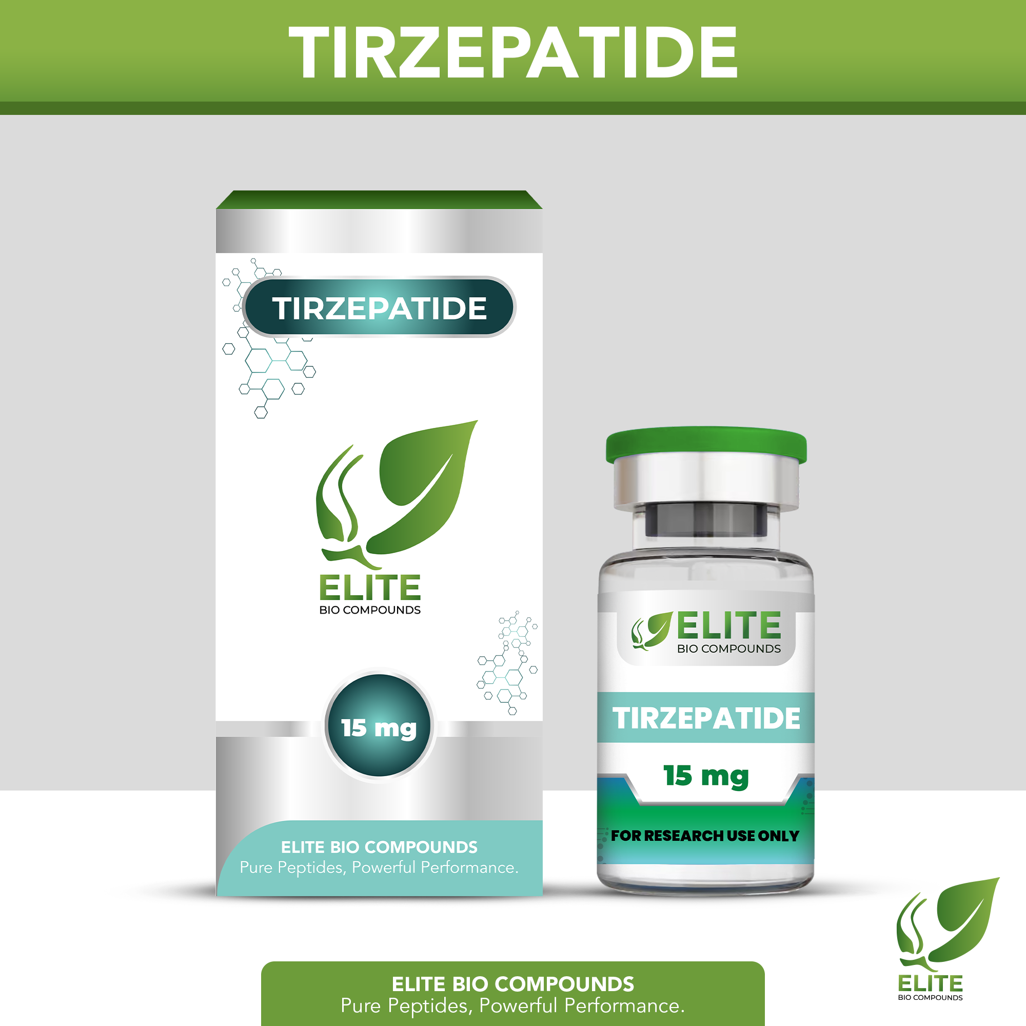 TIRZEPATIDE (15 mg) | GLP-1 Dual Agonist for Weight Management | COA Verified