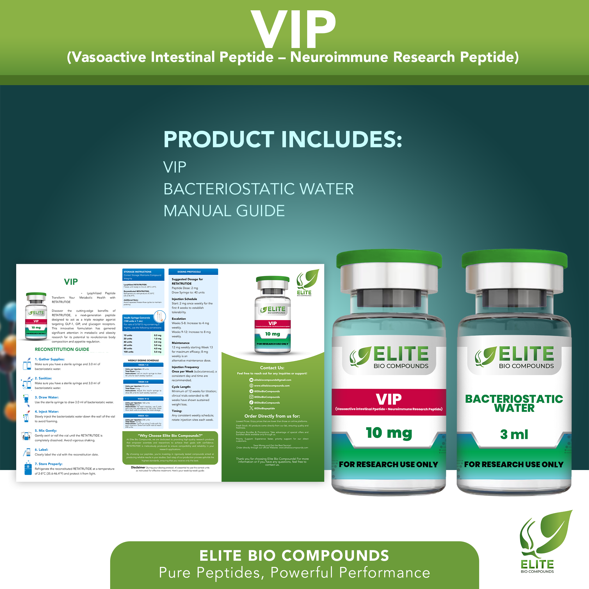 VIP (10 mg) | Immune Function, Cellular Health & Recovery Support | COA Verified